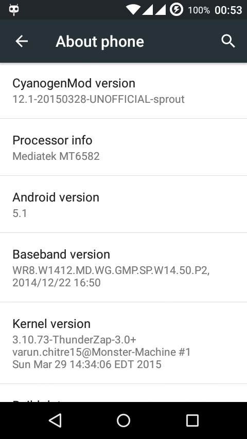 CyanogenMod 12.1 for Android One CyanogenMod 12.1 for Android One