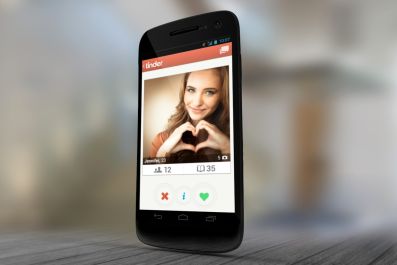 Tinder mobile dating app