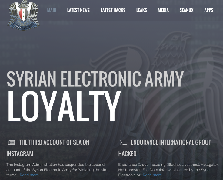 Syrian Electronic Army website