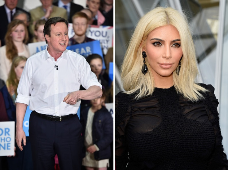 David Cameron and Kim Kardashian