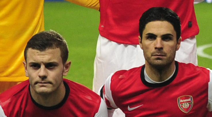 Jack Wilshere and Mikel Arteta