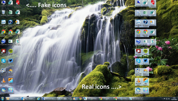 How to make a fake desktop