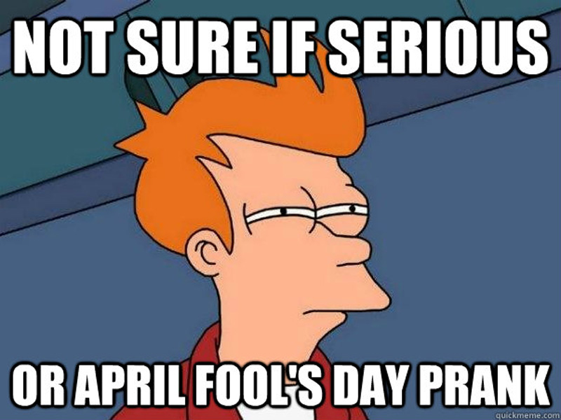 April Fools' Day 2015 prank meme