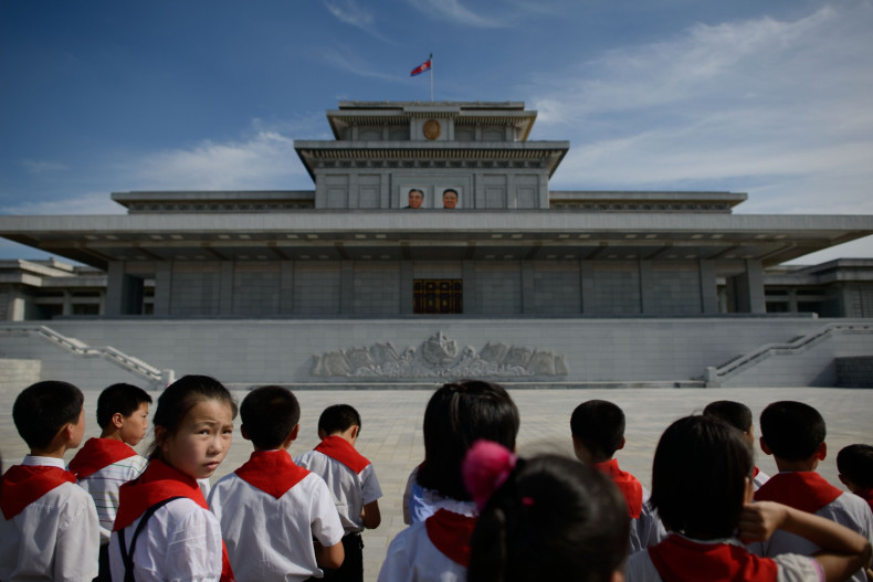 North Korean schoolchildren