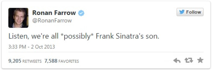 Ronan Farrow Frank Sinatra Tweet