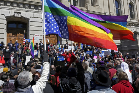 LGBT protest in Indiana