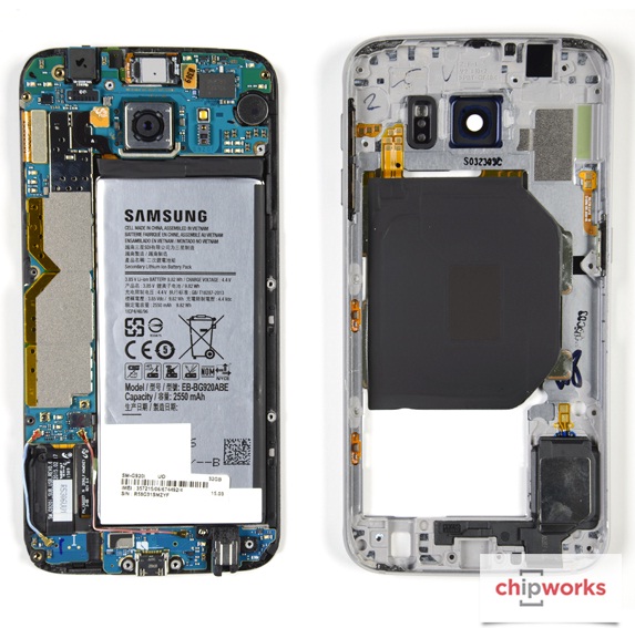 Samsung Galaxy S6 components revealed in Chipworks teardown