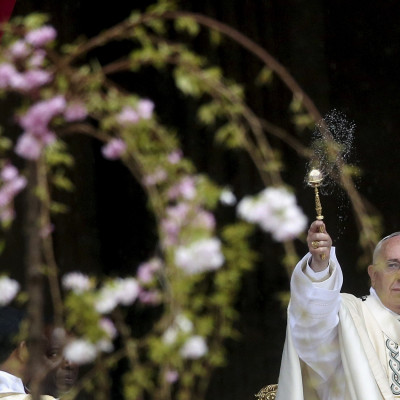 Pope Francis at Easter Mass