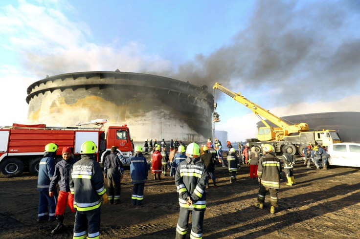 Libya Es Sider Port Fire Libya Es Sider Port Fire