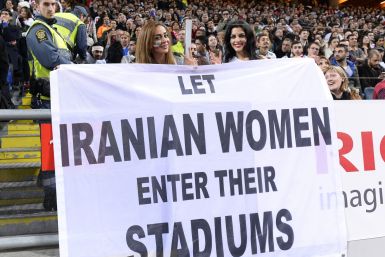 Iran women stadium protest