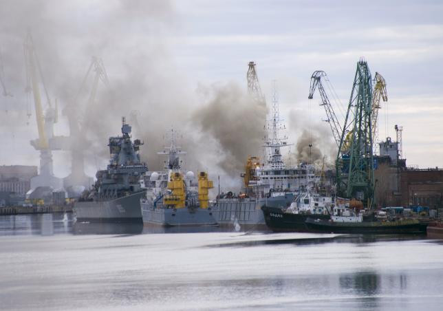 A Russian nuclear submarine