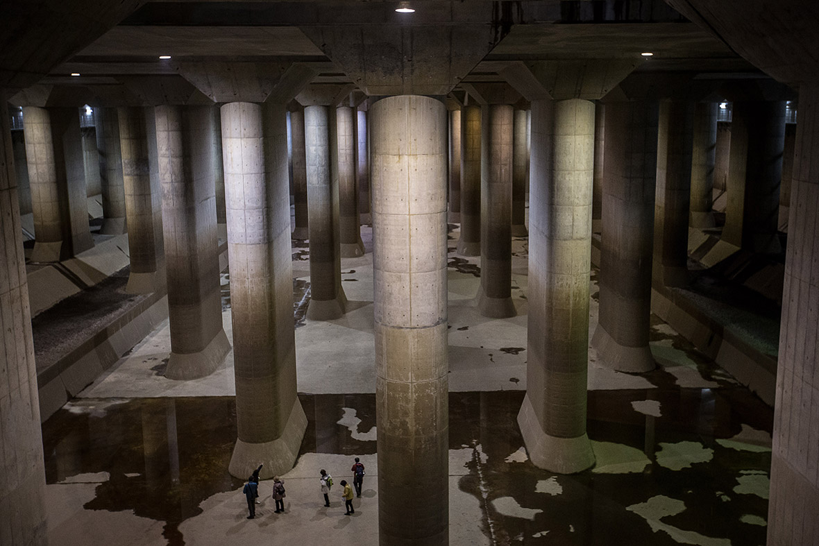 Japan Inside the cavernous underground water tanks that prevent Tokyo