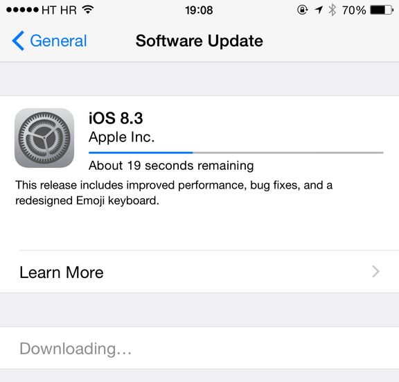 iOS 8.3 public release iOS 8.3 public release