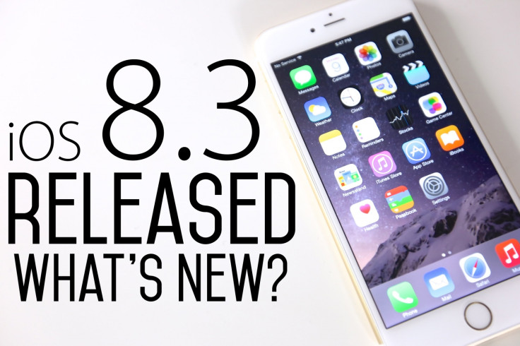 iOS 8.3 public release iOS 8.3 public release