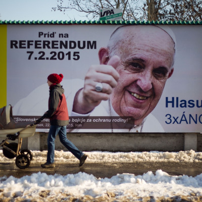Pope Francis anti-gay marriage billboard
