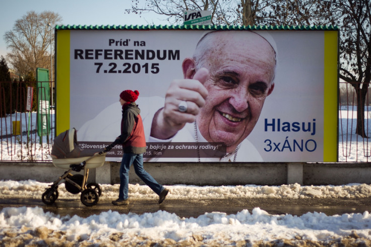 Pope Francis anti-gay marriage billboard
