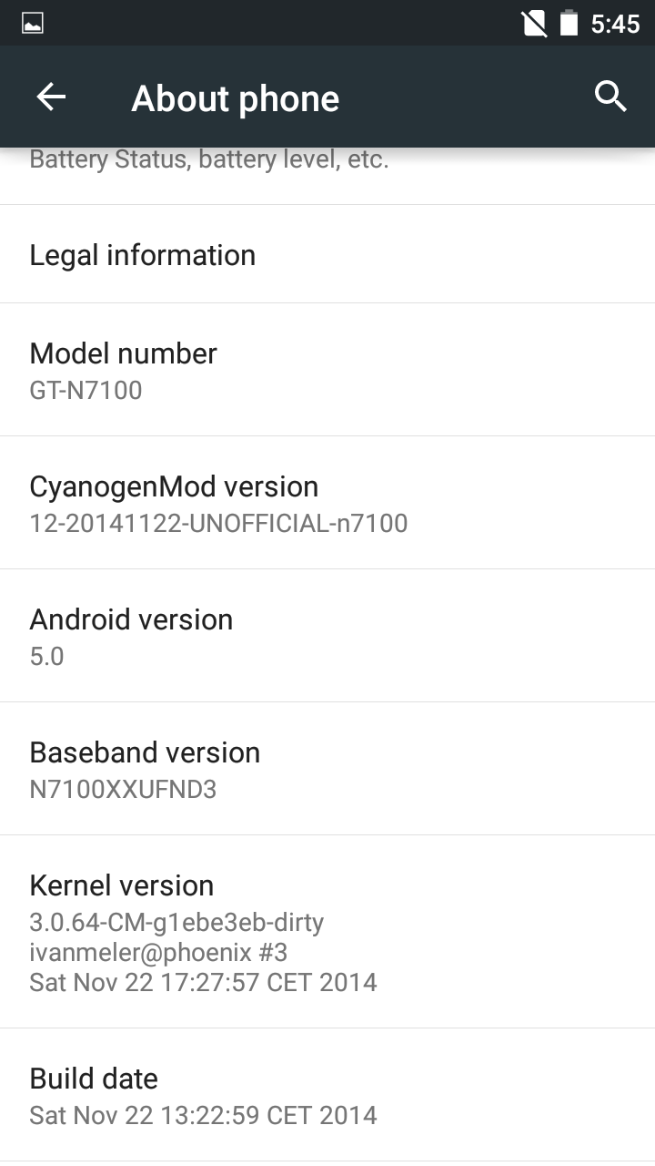 CyanogenMod 12.1 ROM