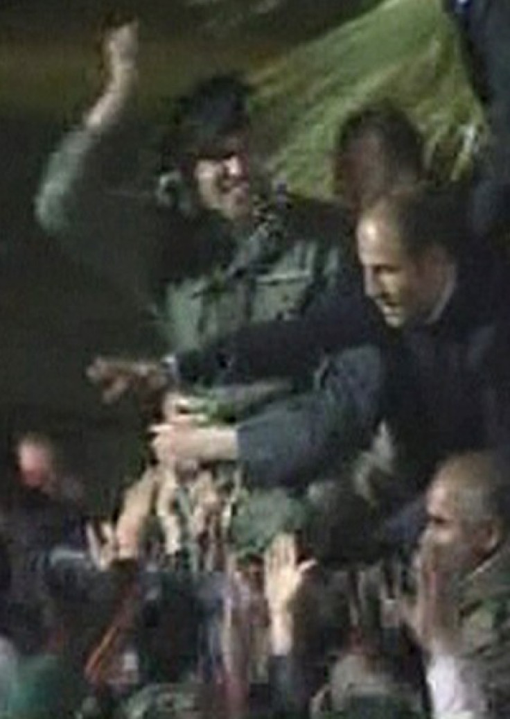 Still image from video of a man resembling Khamis Gaddafi, the son of Libyan leader Muammar Gaddafi