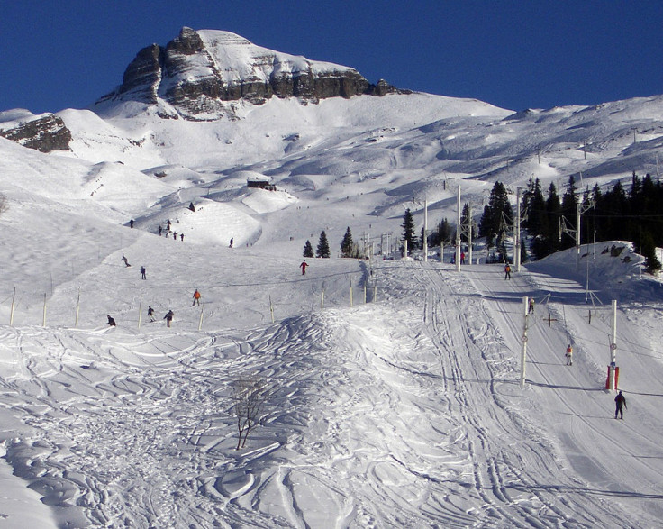 Flaine skiing Alps