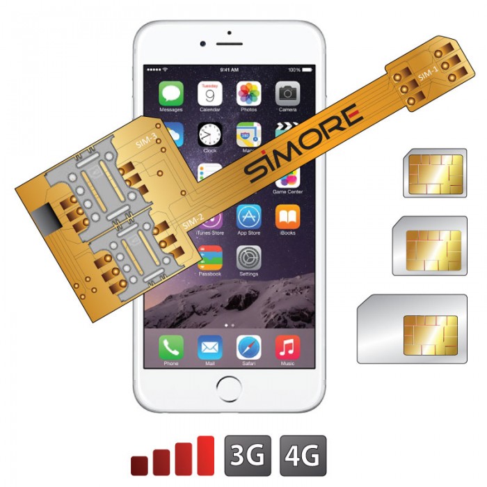 New X-Triple 6 multi-SIM adapter lets iPhone 6 users install three SIM ...