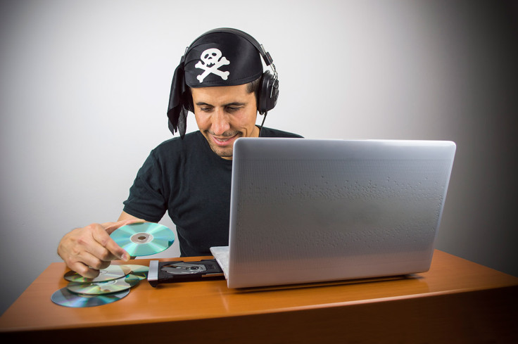 Stock picture of an illegal downloading pirate