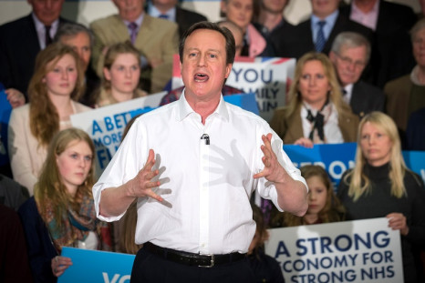 David Cameron campaigning in 2015