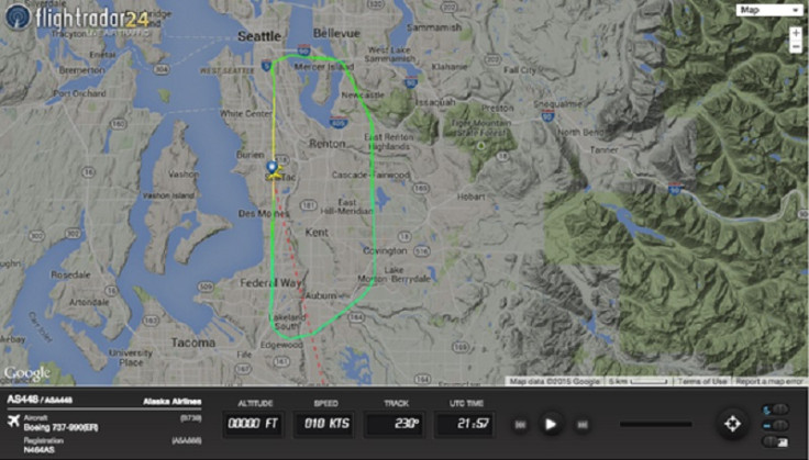 Flightradar track of Air Alaska flight