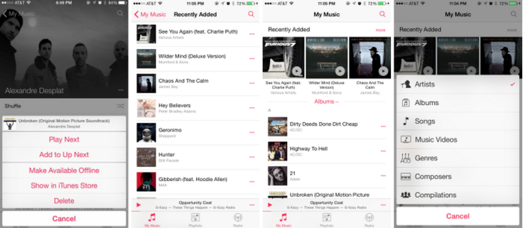 Apple Music App iOS 8.4 Apple Music App iOS 8.4