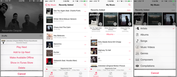 Apple Music App iOS 8.4