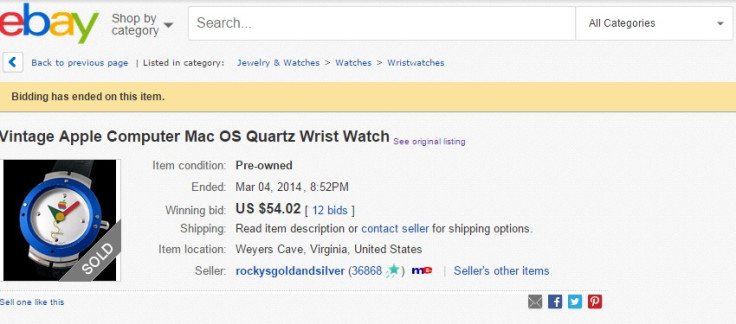 Apple Watch ebay listing
