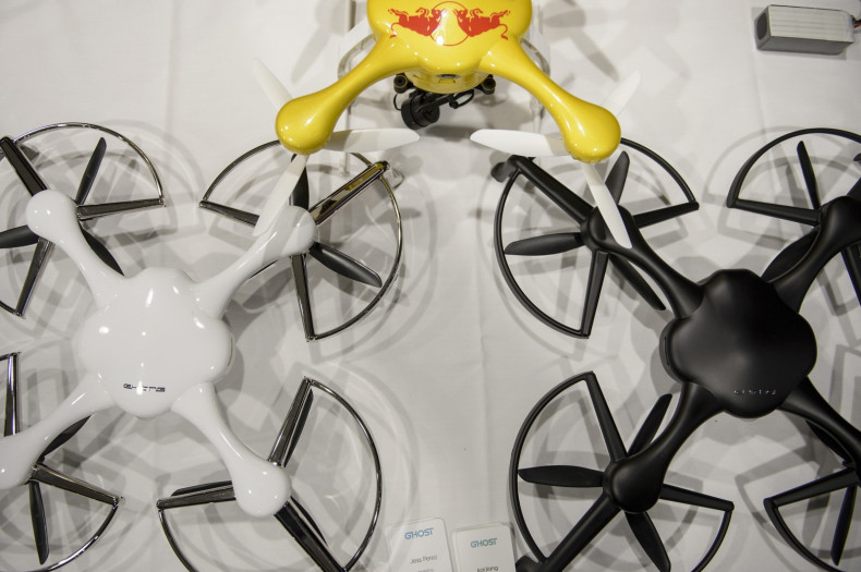 Drones at a UAV exhibition in USA