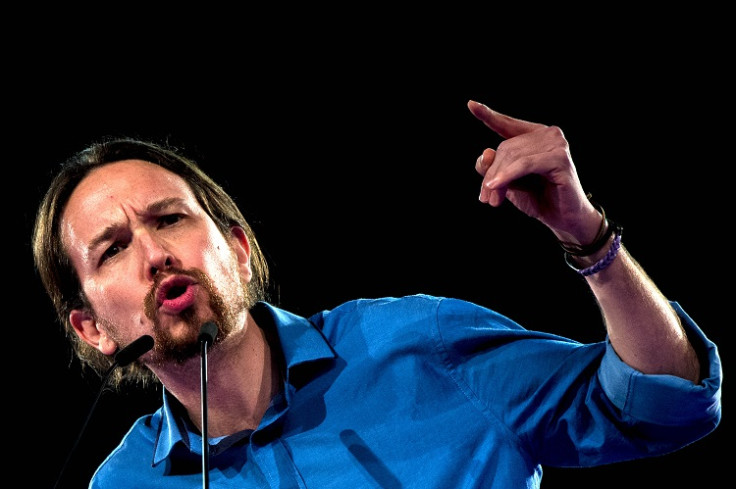 Spain's Pablo Iglesias presented King