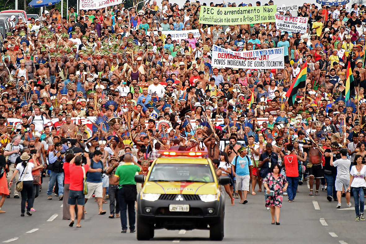 brasilia indigenous protest