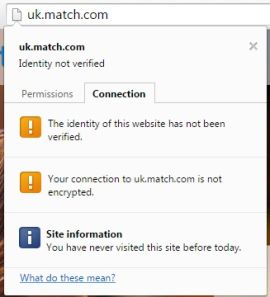 Match.com unencrypted website Match.com unencrypted website