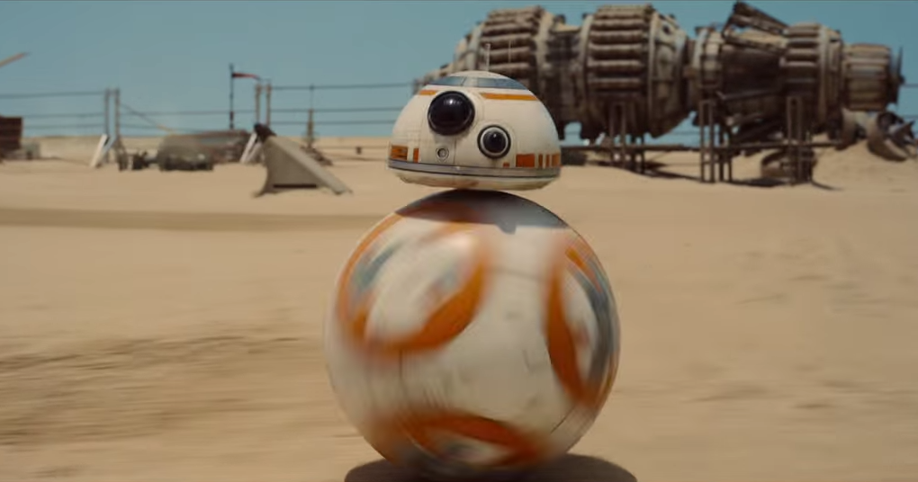 BB8 robot in Star Wars Episode VII