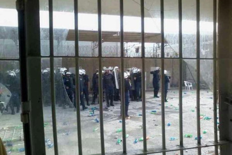 Riot police in Jaw prison