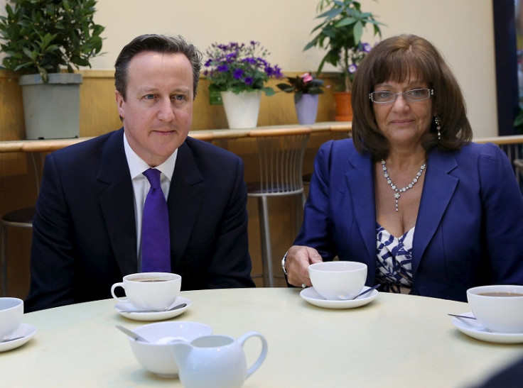 Ros Altmann and David Cameron