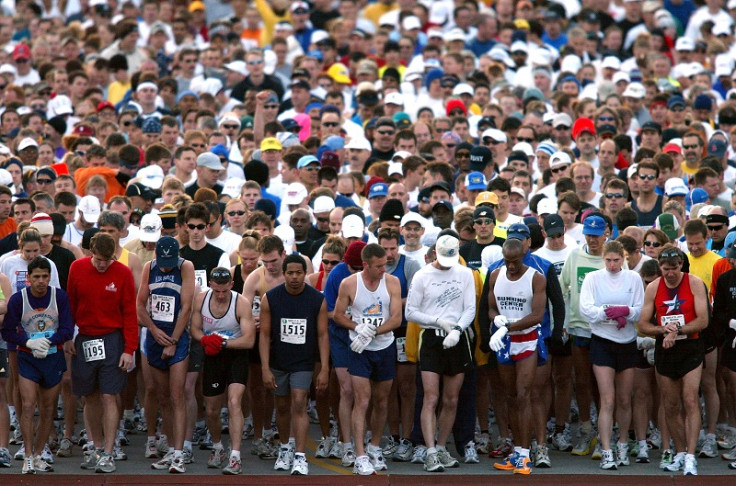 St Louis marathon start line