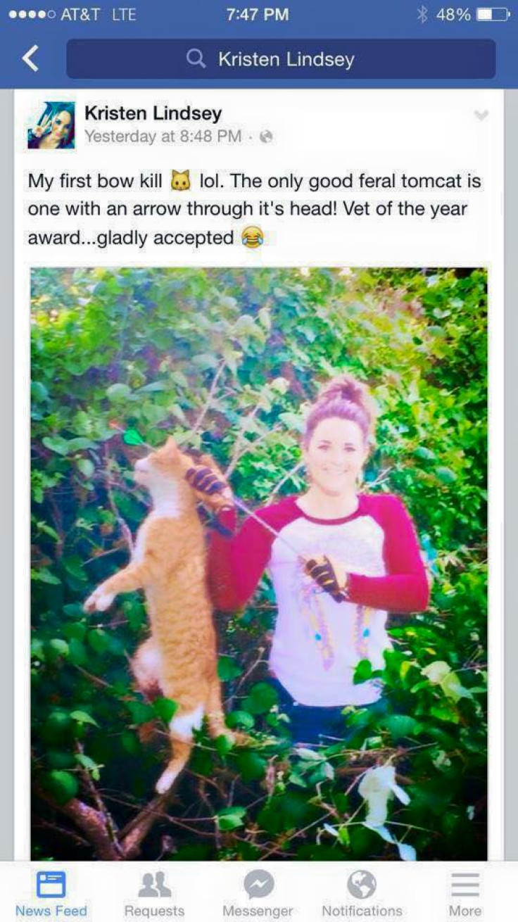 Kristen Lindsey dead cat arrow