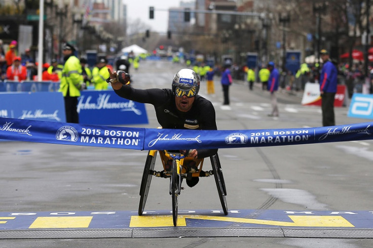 Boston Marathon wheelchair race 2015
