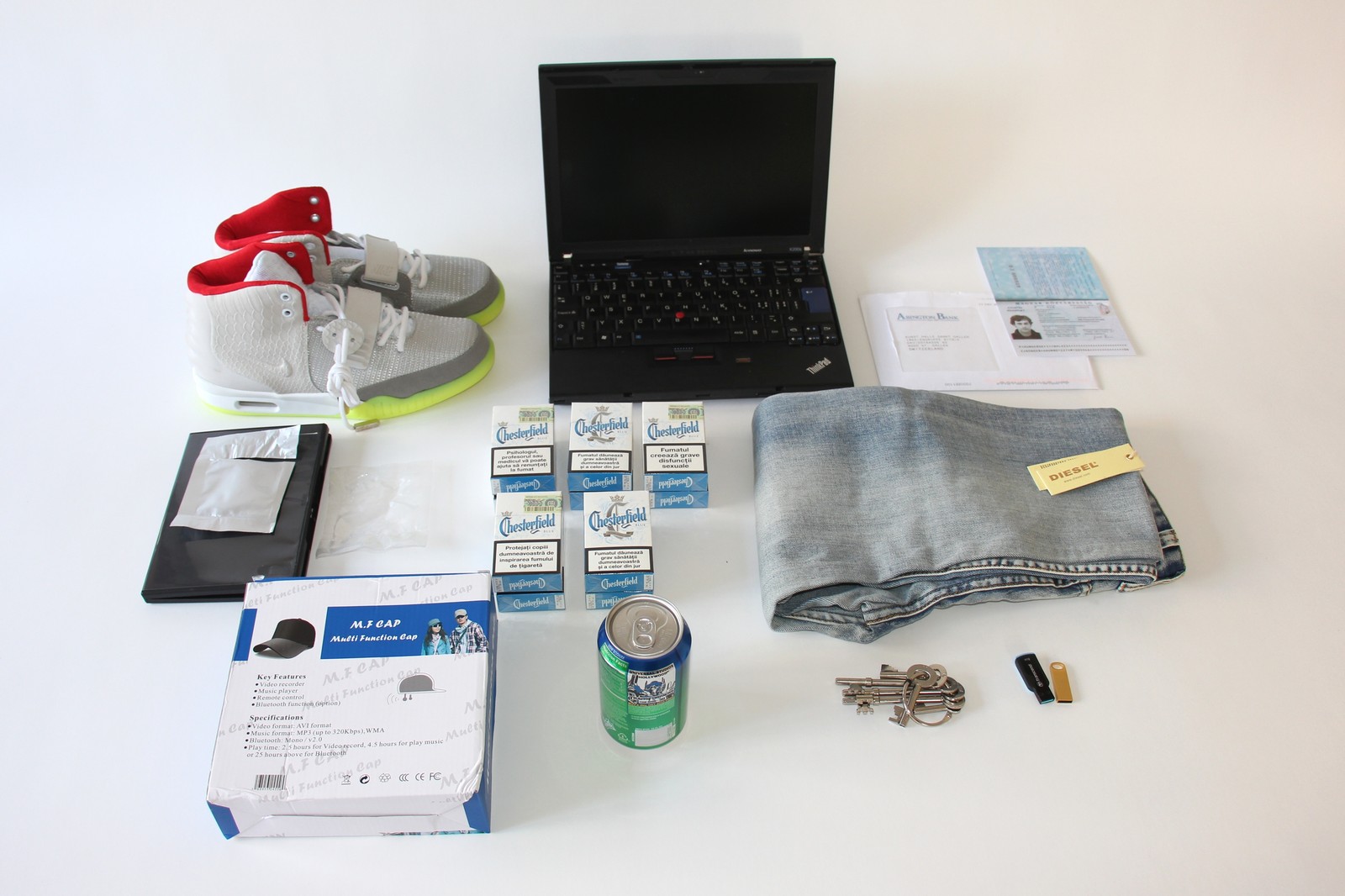 Illegal goods bought by a Darknet bot