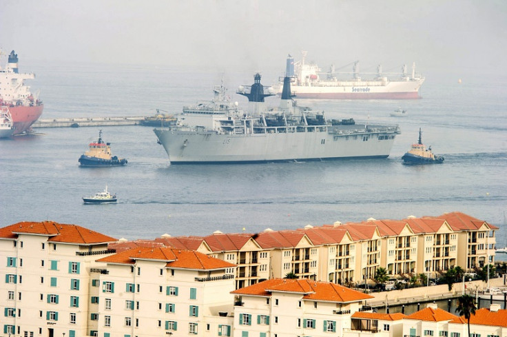 The Royal Navy flagship HMS Bulwark