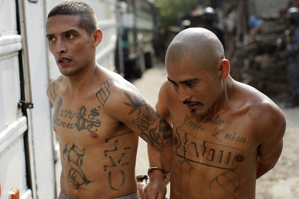 Adam Hinton photographs members of the MS13 gang