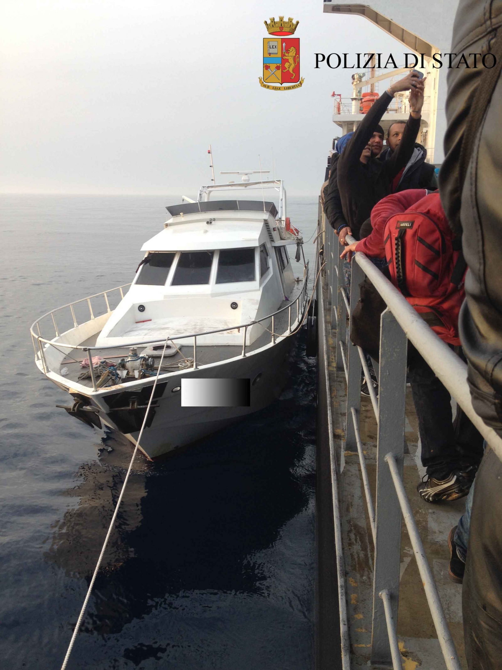 Mediterranean Migrants Luxury boat