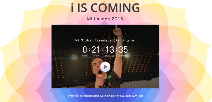 Xiaomi Global Launch livestream