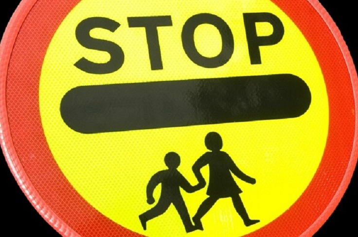 Lollipop man held up fire engine Lollipop man held up fire engine