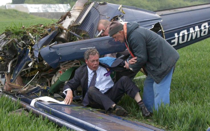 Nigel Farage suffers back pain in campaign