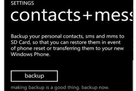 Contacts Message backup app by Microsoft