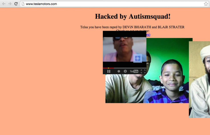 Tesla site hacked
