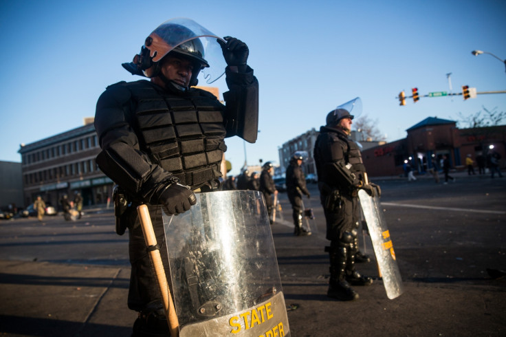 Riot police Baltimore